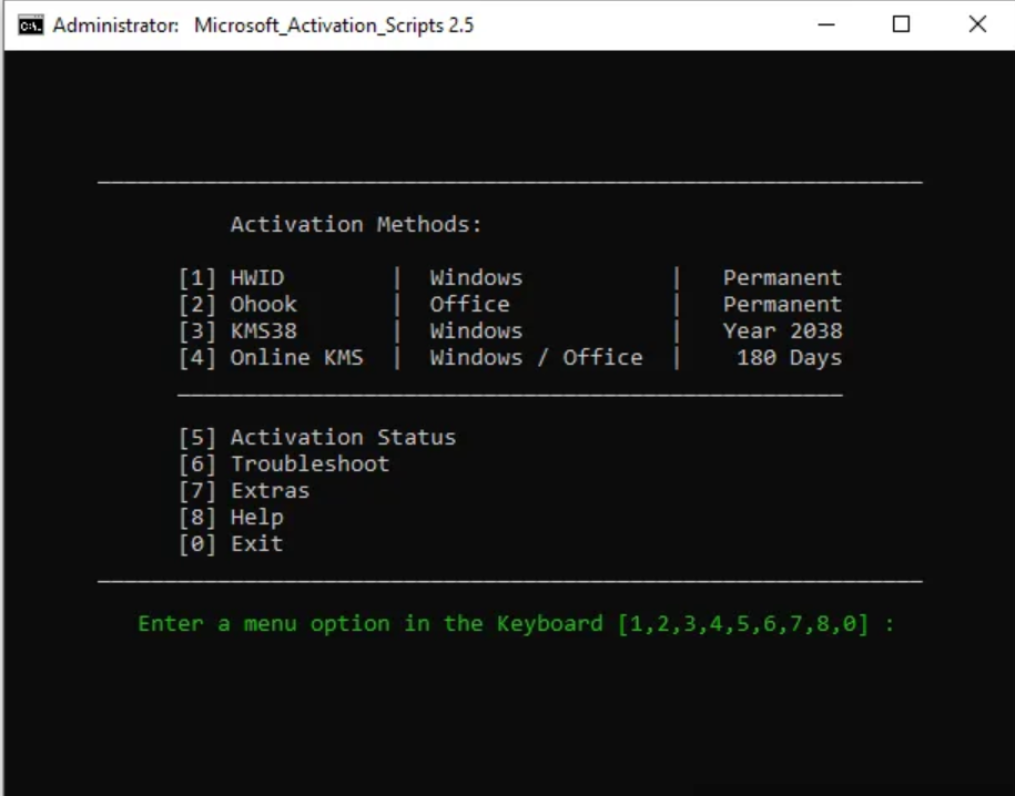 开源免费的Win/Office激活脚本